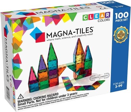 Magna-Tiles 100 Piece Clear Colors Set
