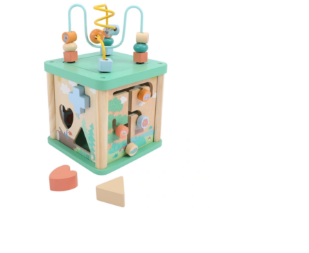 Wooden Sort and Play Activity Cube