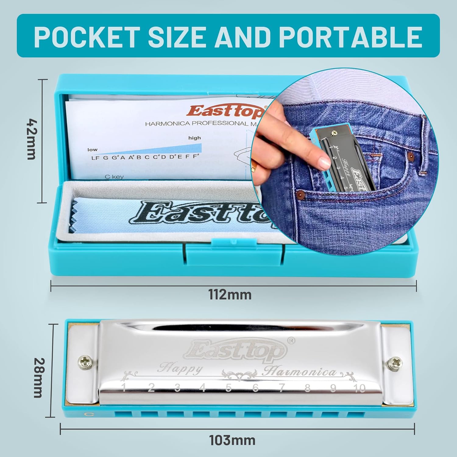 East Top Harmonica - Image 3