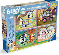 Bluey Bumper Pack of 4 Puzzles